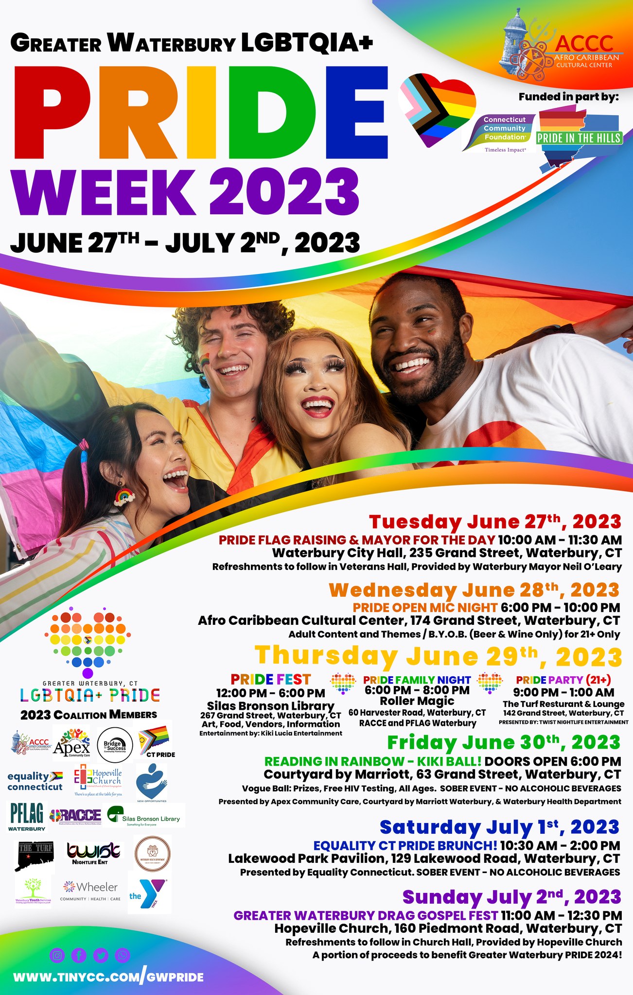Pride Week 2023 – Greater Waterbury LGBTQIA+ Pride